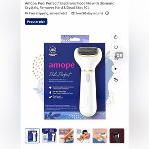Amopé Pedi Perfect with 7 replacement roller heads